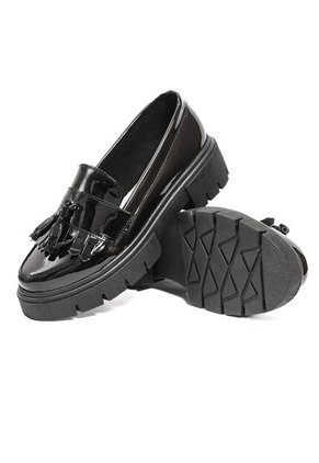 Mocasín Charol Negro Ballerinas Verona