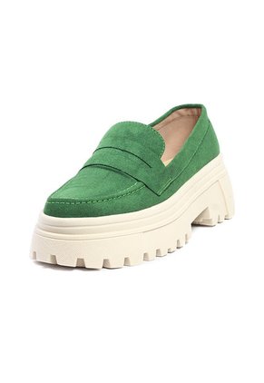 Mocasines Verde Ballerinas Silvia