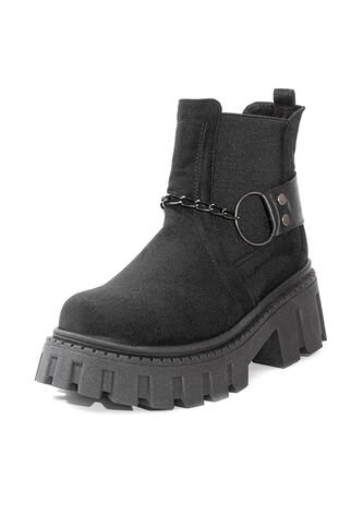 Botín Urban Negro Ballerinas Chain  Ballerinas