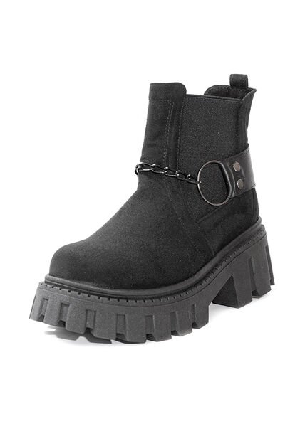 Botín Urban Negro Ballerinas Chain 