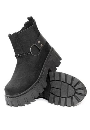 Botín Urban Negro Ballerinas Chain