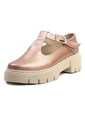 Zapato Mafalda Oro Rosa Ballerinas