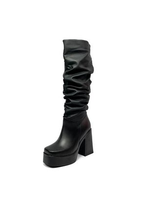 Bota Cosaca Cuero Mujer Negro Ballerinas Zoé