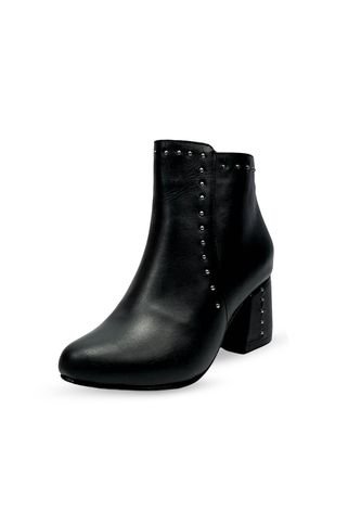 Botín Cuero Para Mujer Negro Ballerinas Carina Ballerinas