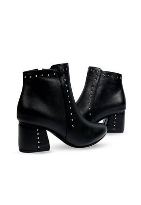 Botín Cuero Para Mujer Negro Ballerinas Carina