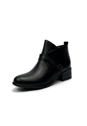 Botín Cuero Para Mujer Negro Ballerinas Nara