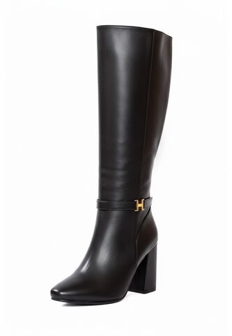 Bota Caña Alta Negra Ballerinas Renata  Ballerinas