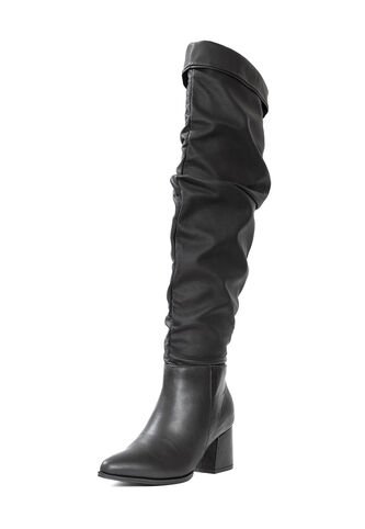 Bota Caña Alta Negra Ballerinas París  Ballerinas