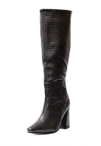Bota Caña Alta Negro Ballerinas Jade Ballerinas