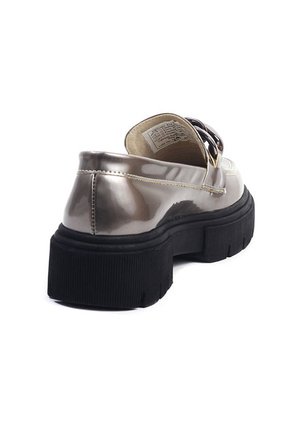 Mocasines Gris Plata Ballerinas Fiona