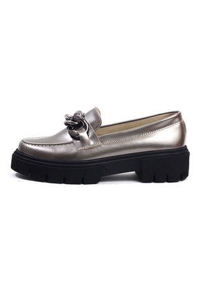 Mocasines Gris Plata Ballerinas Fiona