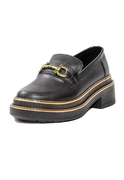 Mocasín De Plataforma Para Dama Negro Ballerinas Belky