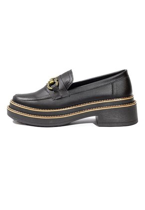 Mocasín De Plataforma Para Dama Negro Ballerinas Belky