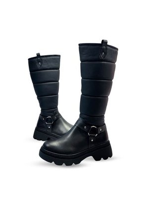 Bota Cuero Para Mujer Negro Ballerinas Tammy
