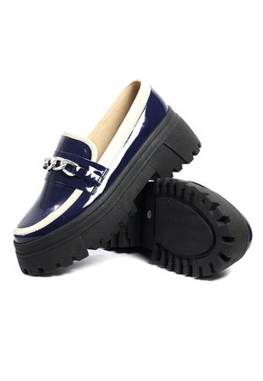 Mocasines Azul X Beige Ballerinas Melissa