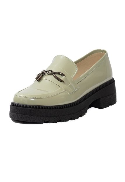 Mocasín Para Dama Verde Oliva Claro Ballerinas Valery