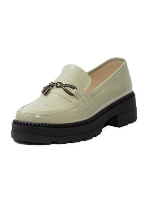 Mocasín Para Dama Verde Oliva Claro Ballerinas Valery