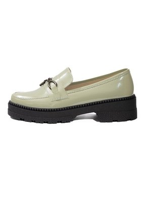 Mocasín Para Dama Verde Oliva Claro Ballerinas Valery