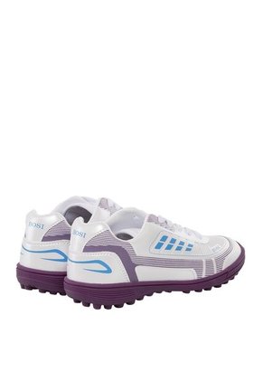 Guayos Salah Para Niños Pasto Sintético Blanco Y Morado Bosi