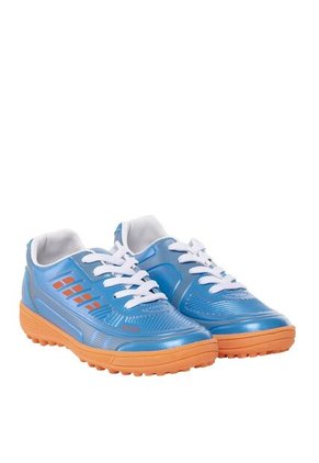 Guayos Salah Para Niños Pasto Sintético Azul Y Naranja Bosi