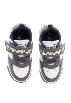 Tenis Para Niño Nour Blanco Y Gris Bosi