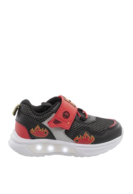 Tenis Para Niño Rolf Negro Y Rojo Bosi