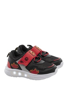 Tenis Para Niño Rolf Negro Y Rojo Bosi
