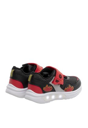 Tenis Para Niño Rolf Negro Y Rojo Bosi