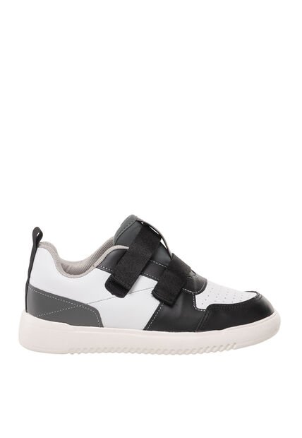 Tenis Para Niño Iku Blanco Y Negro Bosi
