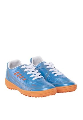 Guayos Salah Para Niños Pasto Sintético Azul Y Naranja Bosi