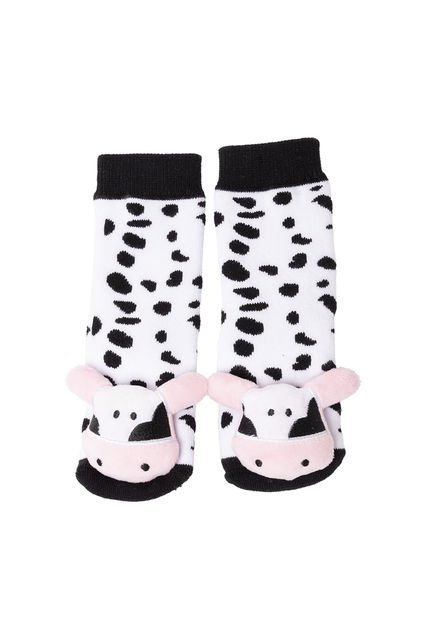 Medias Para Niña Cow Blanco Bosi