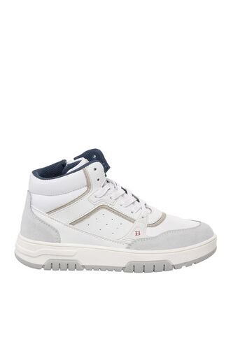 Tenis Tipo Bota Para Niño Nicolo Blanco Bosi Bambino