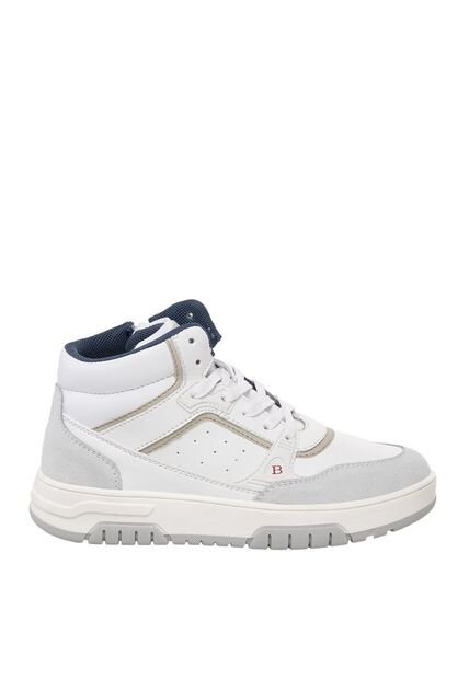 Tenis Tipo Bota Para Niño Nicolo Blanco Bosi