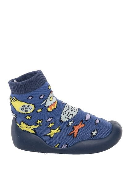 Medias Con Suela Para Bebé Sky Azul Bosi