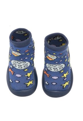 Medias Con Suela Para Bebé Sky Azul Bosi