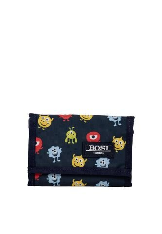 Billetera Para Niño Monster Azul Bosi Bambino