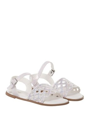 Sandalias Para Niña Crystal Blanco Bosi