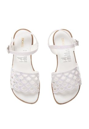 Sandalias Para Niña Crystal Blanco Bosi