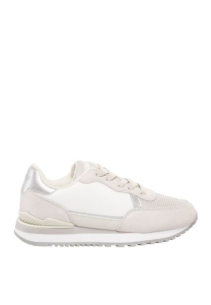Tenis Para Niña Parmy Blanco Y Gris Bosi
