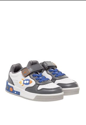 Tenis Para Niño Suwon Blanco Y Gris Bosi