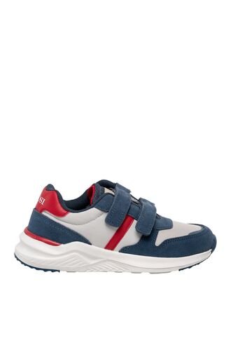 Tenis Para Niño Turan Gris Y Azul Bosi Bambino
