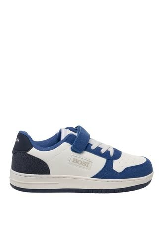 Tenis Para Niño Nimri Blanco Y Azul Bosi Bambino