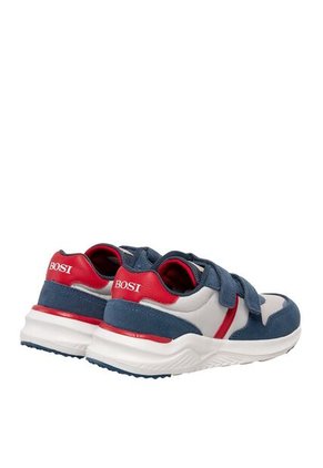 Tenis Para Niño Turan Gris Y Azul Bosi