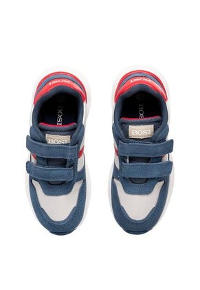 Tenis Para Niño Turan Gris Y Azul Bosi