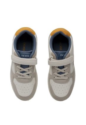 Tenis Para Niño Nimri Blanco Y Gris Bosi