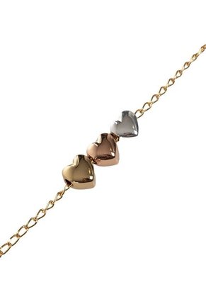 Kit De Cadena Y Aretes Para Niña Amore Oro Bosi