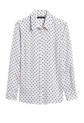 Camisa Azul Navy-Nude Banana Republic