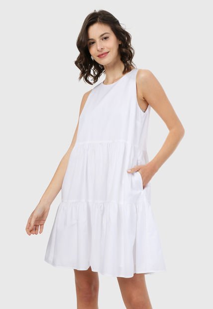 Vestido Blanco Banana Republic