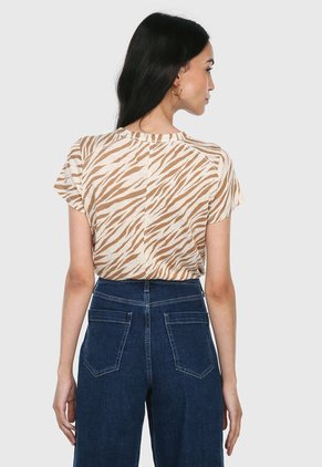 Camiseta Beige-Café Banana Republic