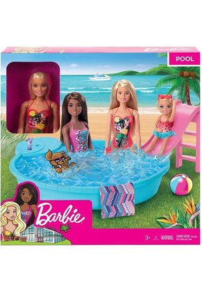 BARBIE PISCINA GLAM CON MUÑECA
